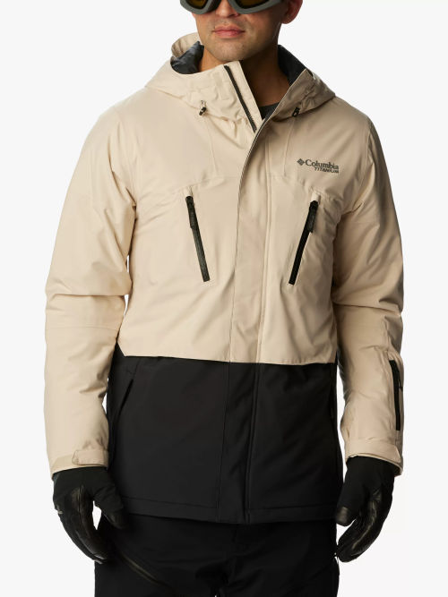 Columbia Roaring Fork Men's Waterproof Ski Jacket, Dark Stone/Black, £270.00