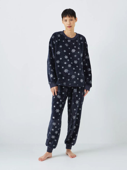 John Lewis Pandora Pyjama Set, Navy Multi, Compare