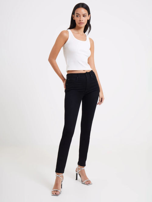 Whistles Lucy Flared Stretch Jeans, Blue at John Lewis & Partners