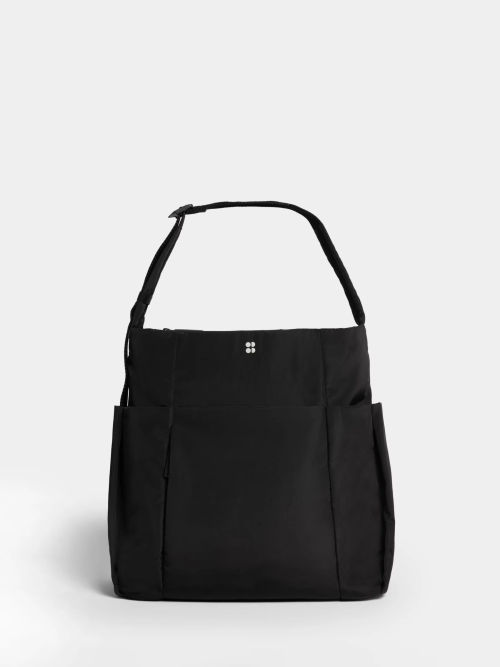 Black Icon nylon tote bag, Sweaty Betty