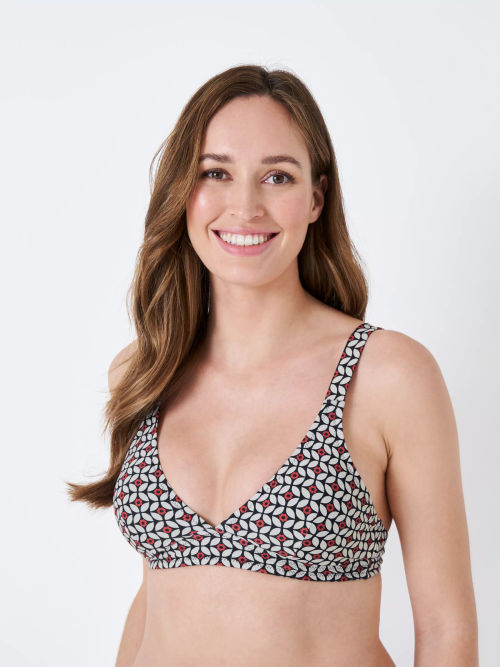 Seafolly Sea Dive Bralette Bikini Top, Black at John Lewis & Partners