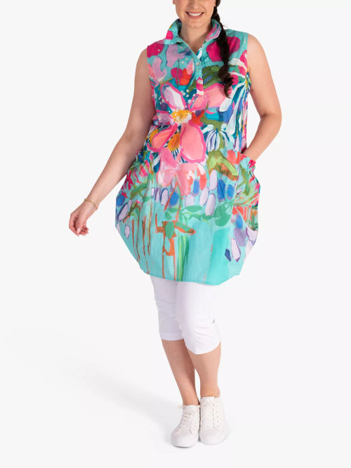 chesca Curve Floral Tunic...