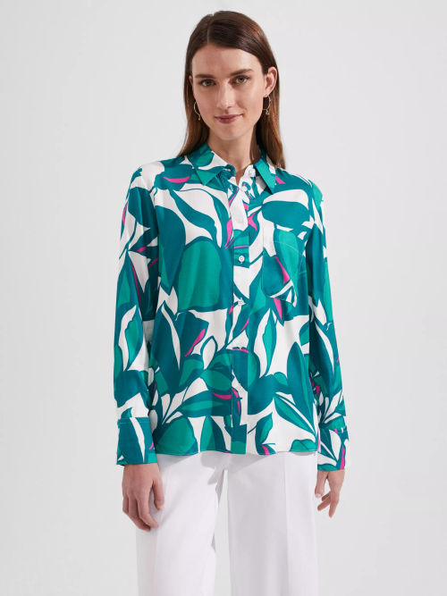 Hobbs Carmina Printed Blouse,...