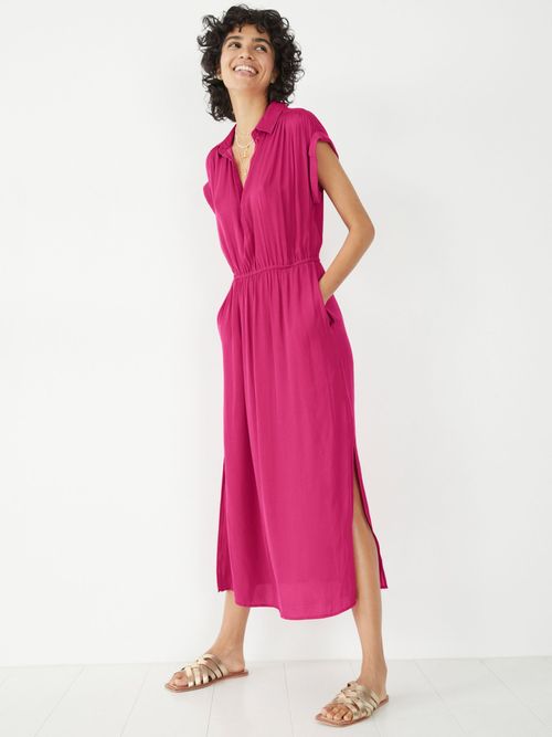 HotSquash Princess Seam Swing Dress, Teal at John Lewis & Partners