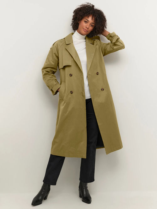 Mango Polana Trench Coat, Camel at John Lewis & Partners