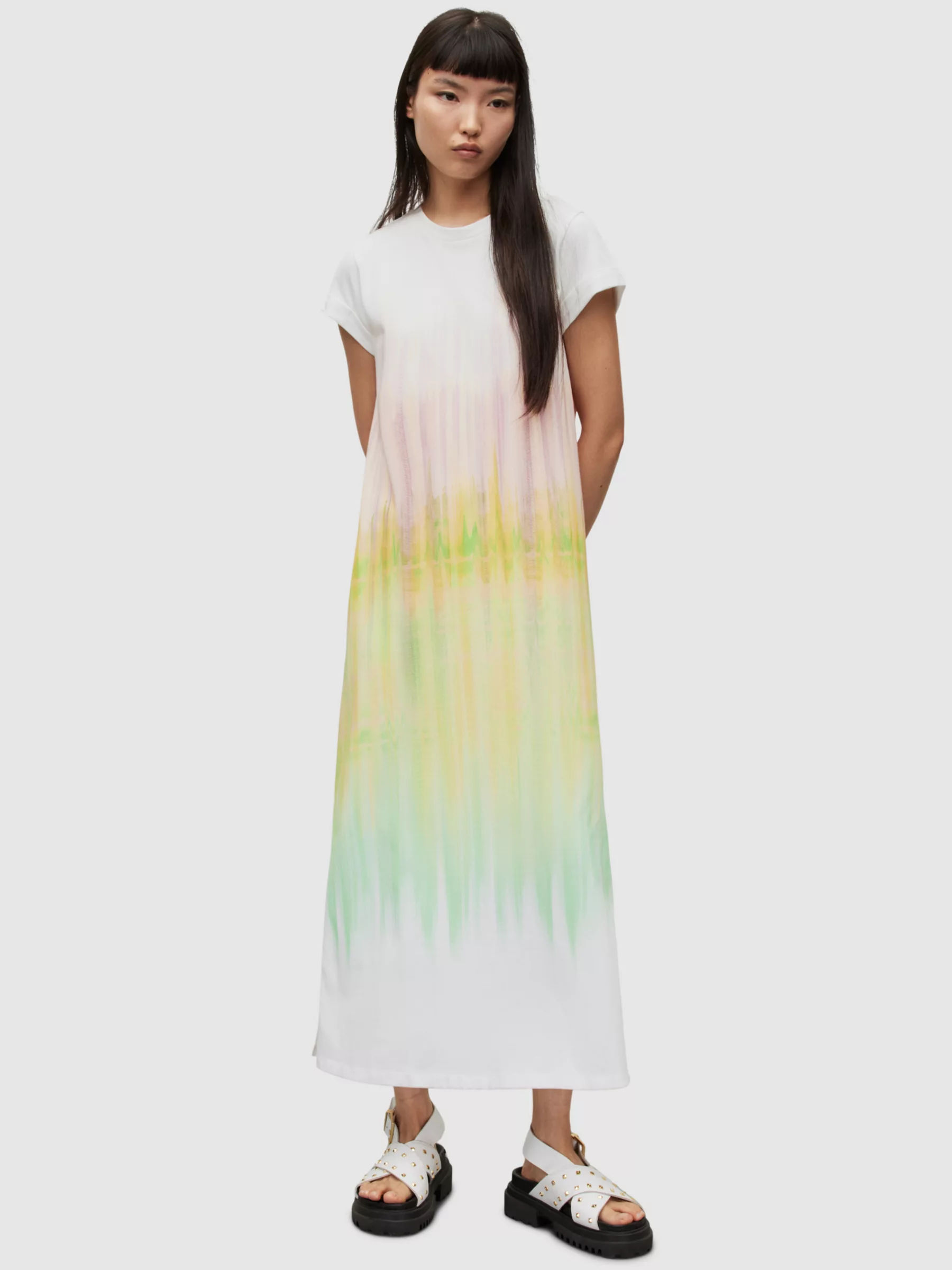 AllSaints Daria Estrella Maxi Dress, Zest Yellow | Compare