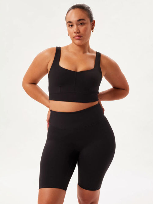 Pocket Sport Impasto Plain Sports Bra, Black at John Lewis & Partners