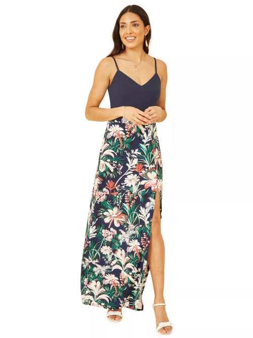 Mela London Leaf Print Maxi...