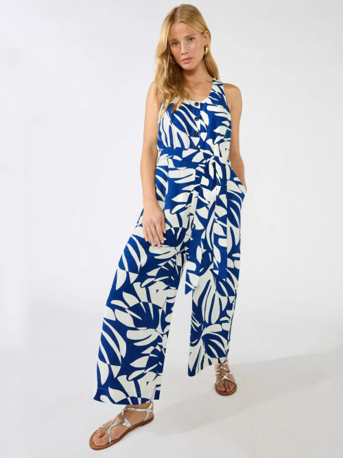 Ro&Zo Palm Print Culotte...