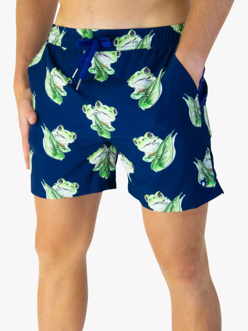 Randy Cow Frogs Print Swim...