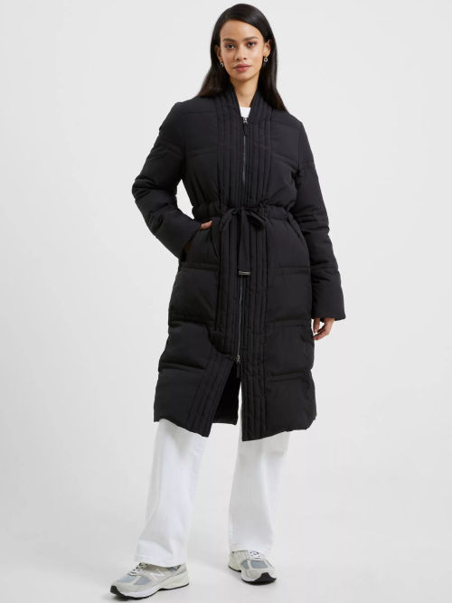 Superdry City Padded Parka Jacket, Black at John Lewis & Partners