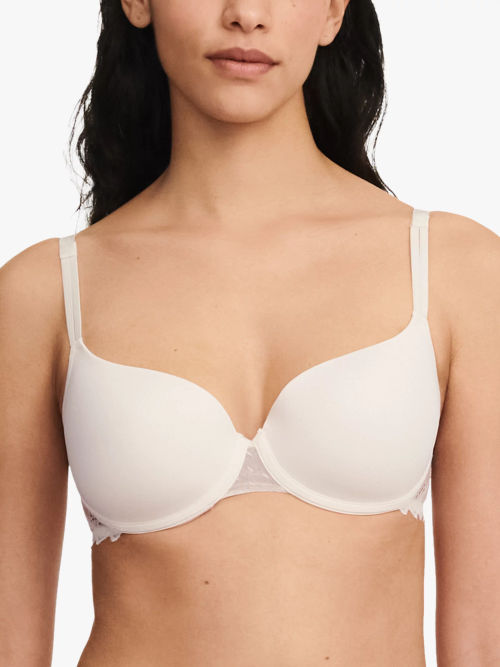 Passionata Maddie Floral Lace Half Cup Bra, White at John Lewis & Partners