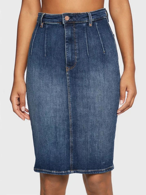 GUESS Britt Longuette Denim Pencil Skirt, Carrie Mid