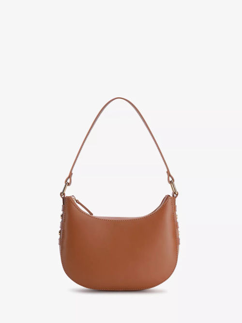 Elodie Tan Leather Crossbody Bag