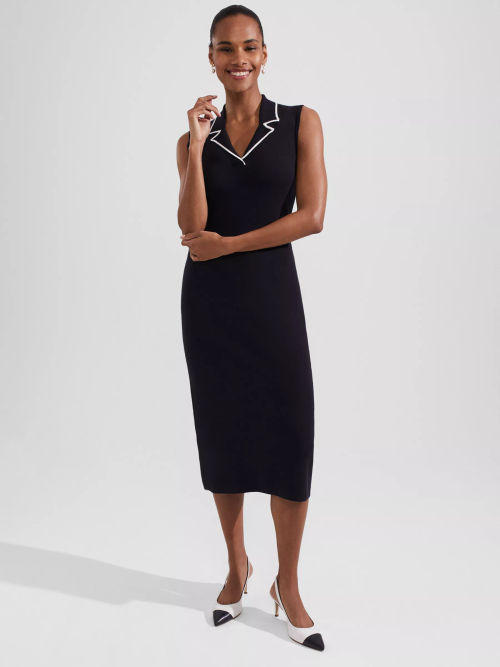 Hobbs Talia Knitted Dress, Leaf Green at John Lewis & Partners