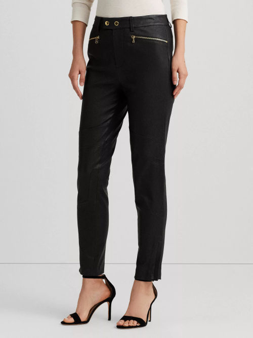 Lauren Ralph Lauren KESLINA SKINNY PANT - Trousers - black 