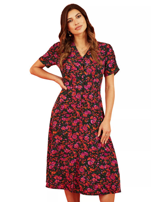 Mela London Floral Print Midi...