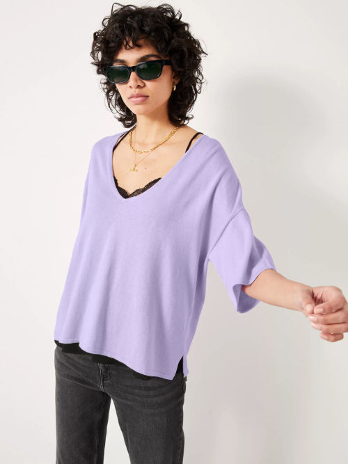 HUSH Cierra V-Neck Knitted...