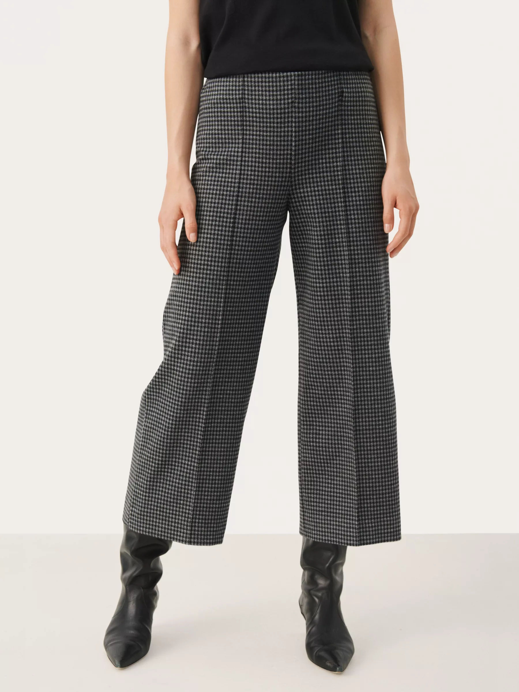 Vaquera Studded plaid-check Cropped Trousers - Farfetch