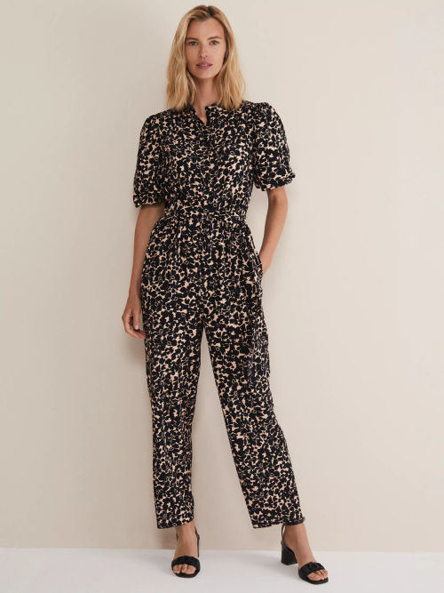 Phase Eight Petite Nicky Ruffle Jumpsuit, Red at John Lewis & Partners