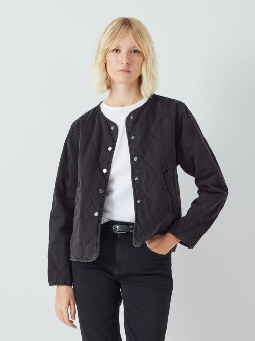 Hallie Boucle Jacket, Black