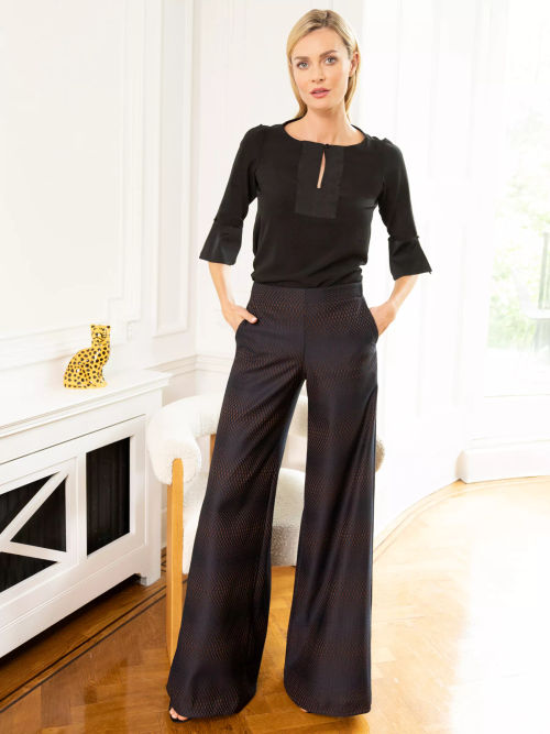 HotSquash Textured Wide Leg...