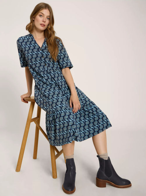 White Stuff Tallie Jersey Dress, Black at John Lewis & Partners