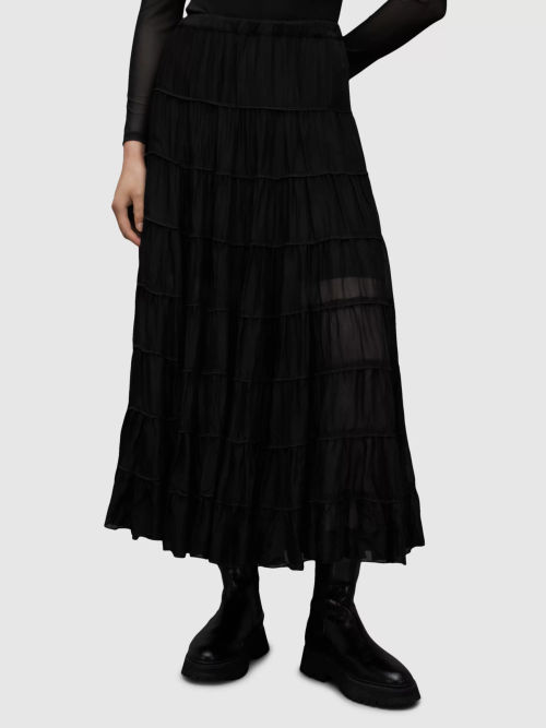 AllSaints Eva Tiered Maxi...