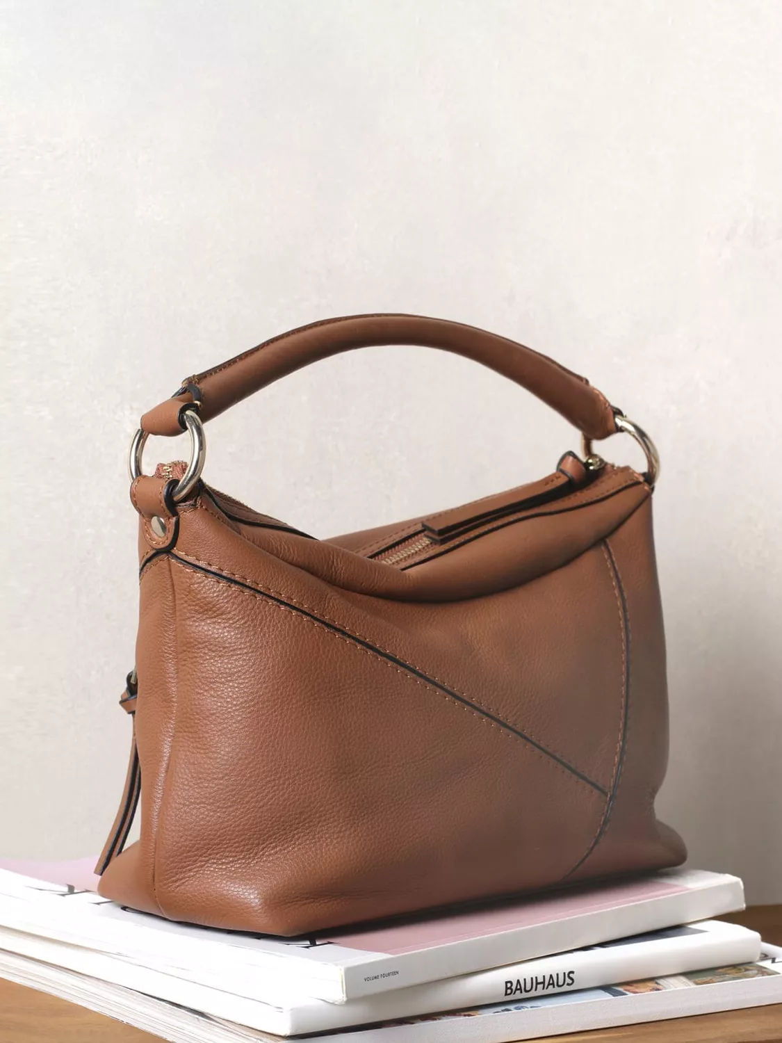 Mint Velvet Zip Top Leather Shoulder Bag 139.00 Buchanan