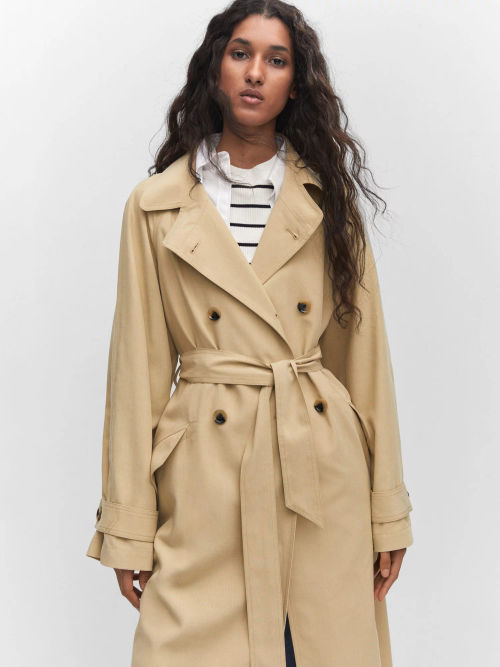 Mango Copito Oversize Trench...