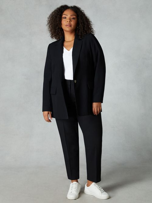 Live Unlimited Curve Jersey Bootleg Trousers, Black at John Lewis & Partners