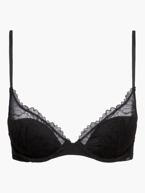 Buy Calvin Klein Green Floral Lace Lace Plunge Bra from Next USA