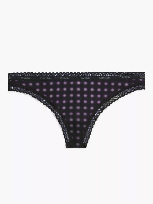 Calvin Klein Carousel Thong, Black at John Lewis & Partners