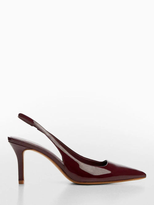 Pointed slingback court shoes