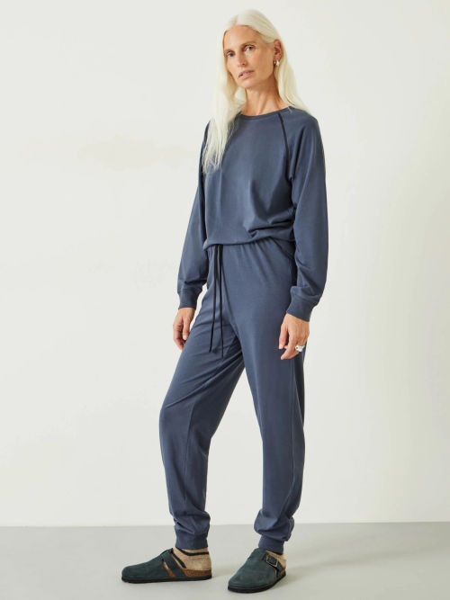 Portia Jersey Jumpsuit, Washed Black