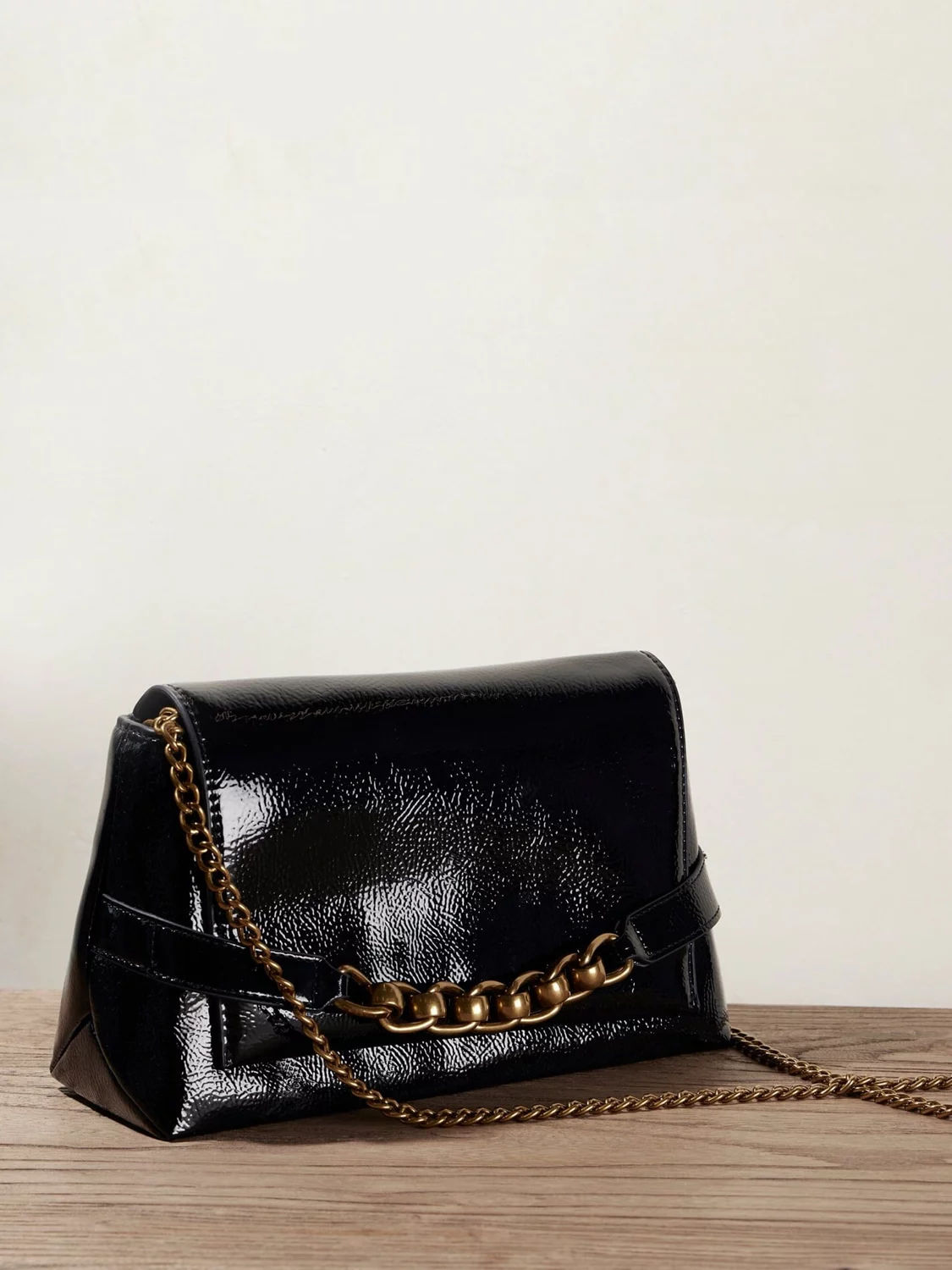 Mint Velvet Chain Detail Clutch Bag Black 99.00 Buchanan