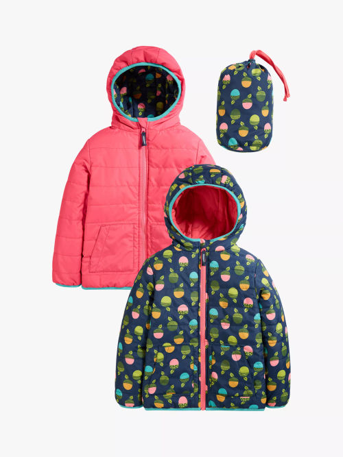 Frugi Children Rainbow Stripe Toasty Ted Fleece Jacket