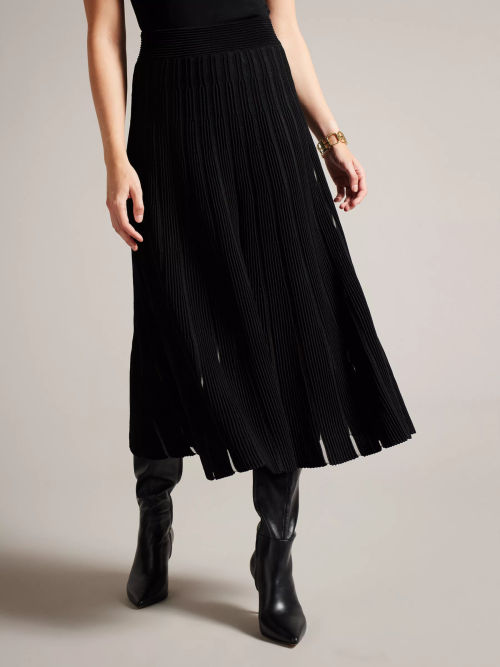 OAKLYNA - BLACK, Midi Skirts