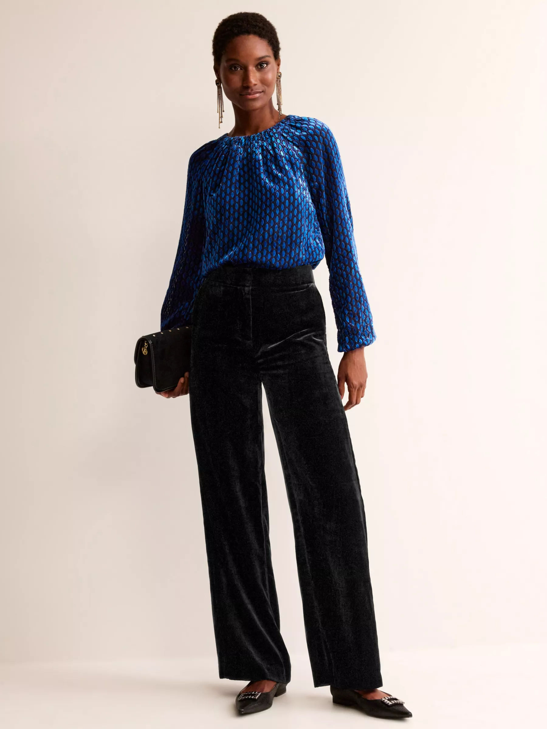 Velvet Wide Leg Pants – SKIES ARE BLUE