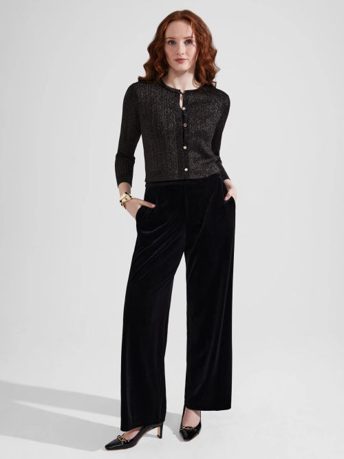 Hobbs Viviene Wide Leg Velvet...