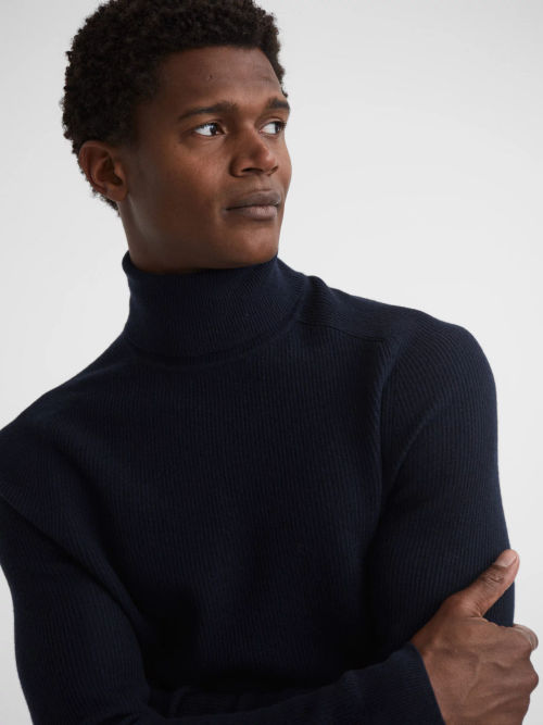 Reiss Alexis Wool Blend Roll Neck Jumper