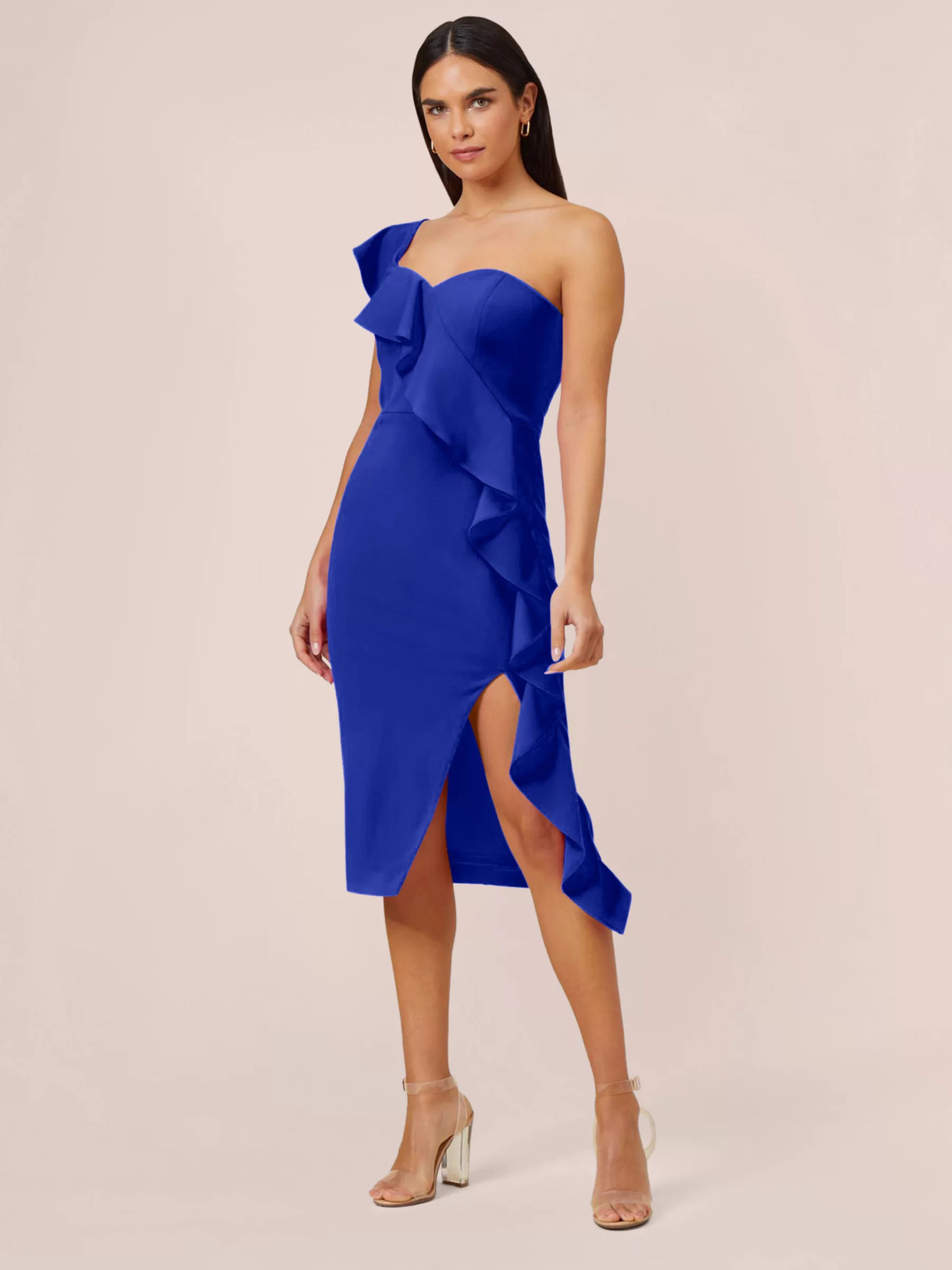 Aidan by Adrianna Papell Knit Crepe Cocktail Dress 190.00