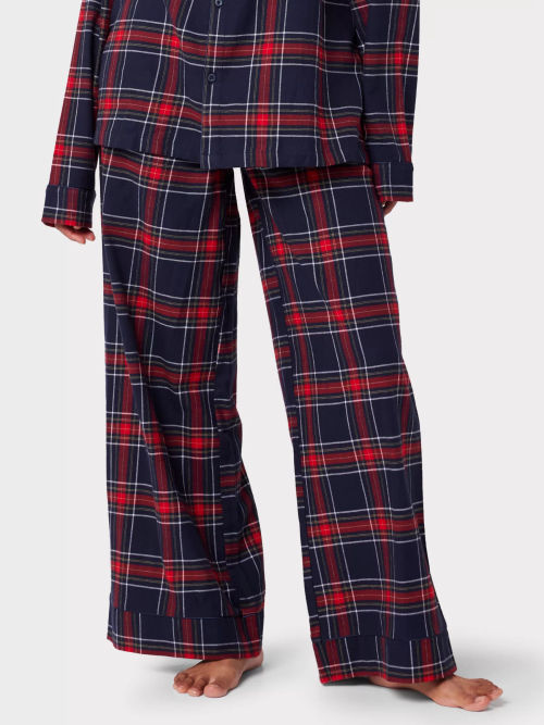 Red Check Cotton Loungewear Pyjama Bottoms