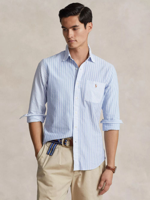 Polo Ralph Lauren Short Sleeve Slim Fit Polo Shirt, Polo White at John  Lewis & Partners