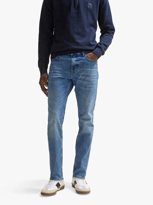 Wrangler Texas Slim Fit Jeans, Blue at John Lewis & Partners