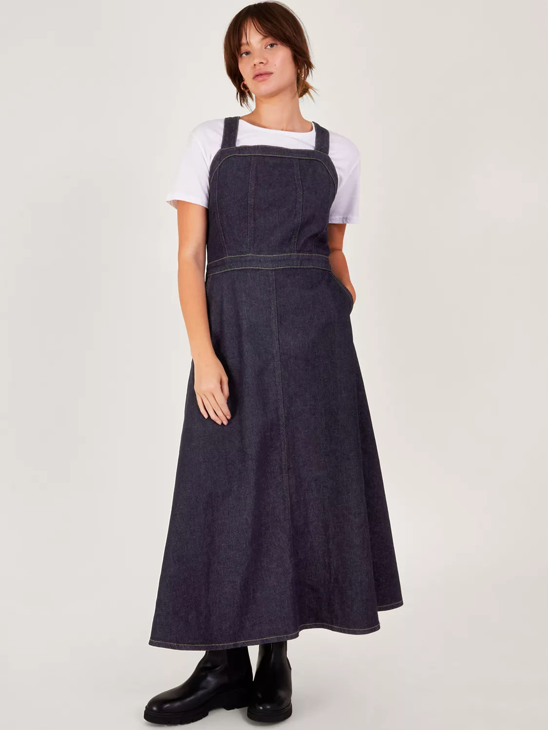 Women's Rayna Pinny Pinafore Denim Dress | Brakeburn