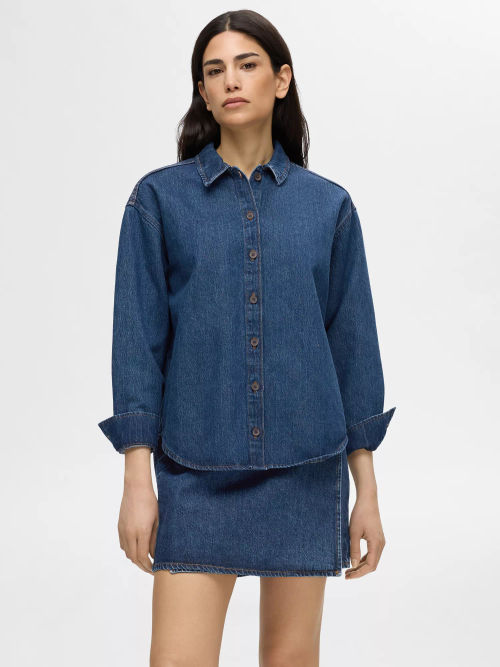 SELECTED FEMME Denim Shirt,...