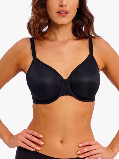 Wacoal Raffine Contour Underwired Bra, Black at John Lewis & Partners