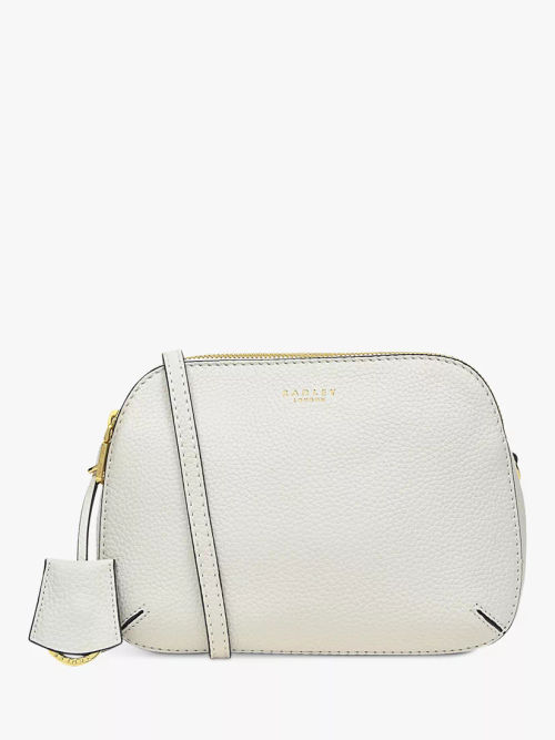 Radley Manor Grove Leather Cross Body Bag, Black at John Lewis & Partners