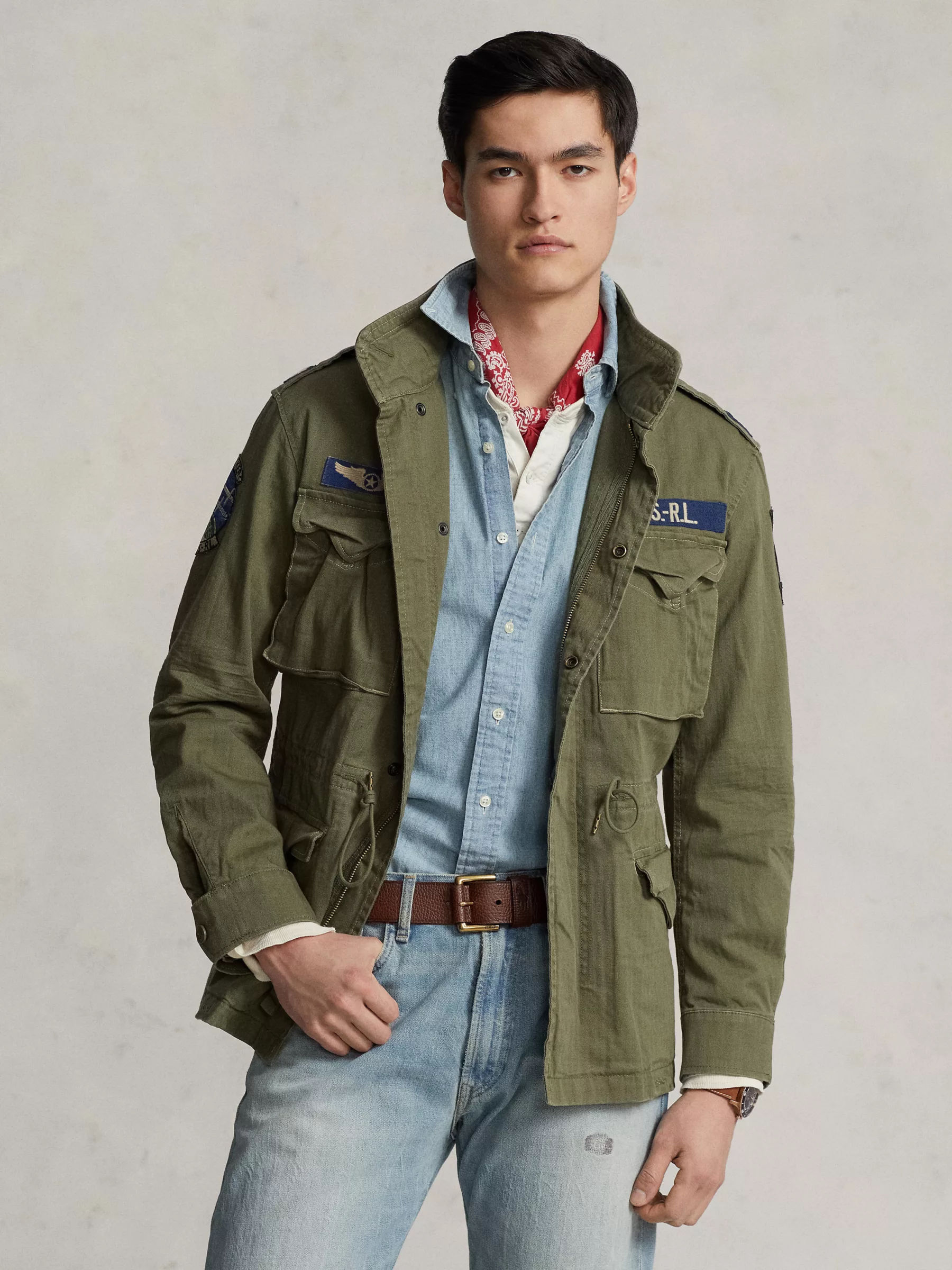 Polo Ralph Lauren M65 Combat Field Jacket, Olive | £399.00